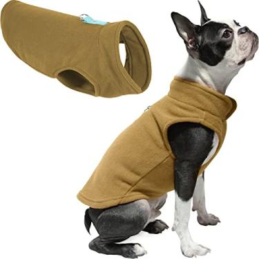 Imagem de Gooby Suéter de lã para cães - argila, PP - Casaco quente de lã para cães com guia de anel de vedação - Casaco de inverno para cães pequenos - Roupas para cães de clima frio para meninos ou meninas