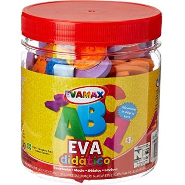 Imagem de Brinquedo Pedagogico Eva Pequeno, Alfanumerico, 5mm, 5x3cm, 92 Peças