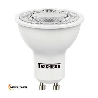 Imagem de Lâmpada Led Dicroica Mr16 Tdl 7w Dimerizável Taschibra 2700k Luz Quente