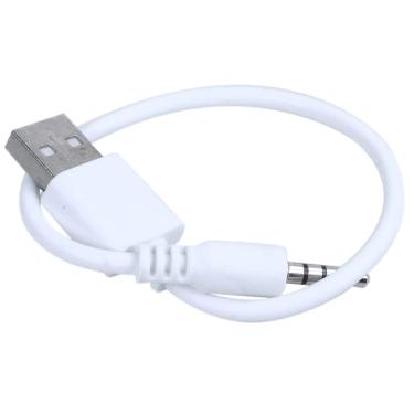 Imagem de Cabo de sincronização de dados USB branco  carregador para Apple iPod Shuffle 1ª e 2ª geração