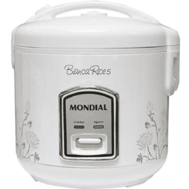 Imagem de Panela ARROZ Mondial Rice NPE05-5X - 2525-02 BRANCO/FLORAL 220 VOLTS