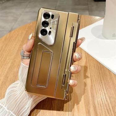 Imagem de Carteira Compatible with Huawei Honor Magic V2 Case, Full Body PC Shockproof bumper Case, Built-in Screen Protector,Kickstand Drop Proof Protective Cover Compatible with Honor Magic V2 (Size : Gold)