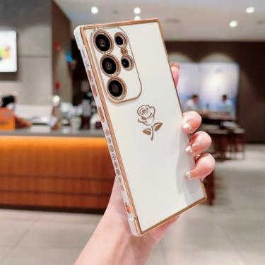 Imagem de Flor capa de silicone para samsung galaxy a52 a53 a54 s21 s22 s23 plus ultra s20 fe a12 a13 a14 a23 a24 a33 a34 capa, branco, para a13 5g