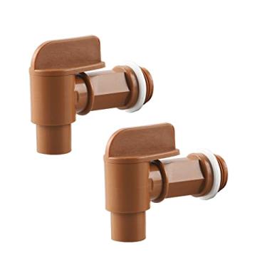 Imagem de Torneira de tambor com alça de plástico 14 litros, torneira de barril para tambor de óleo ou recipiente de água de plástico ou aço, 3/10.2 cm por MUGLIO 2 unidades