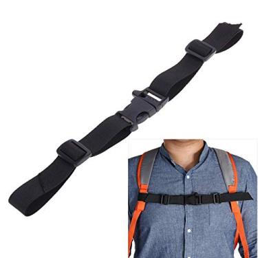 Imagem de Mochila de esterno Ikerall com 1 mochila, cinto de segurança ajustável com fivela de apito de emergência Apropriado para alças universais de mochila de tecido exterior (preto)