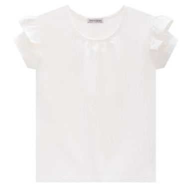 Imagem de Blusa Infantil Menina Verão em Cotton Branca Tam 6 a 14 - Infanti-Feminino