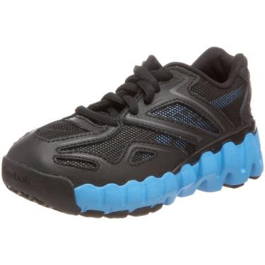 Imagem de Reebok Tênis de corrida Mini Zig Sonic (infantil), Preto/azul Malibu, 19