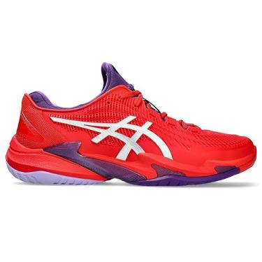 Imagem de Tênis ASICS Court FF 3 Novak All Court Vermelho Roxo e Branco Modelo 2023 (br_footwear_size_system, adult, numeric, numeric_39)