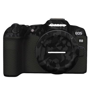 Imagem de ZZQ&CCF Adesivo Mebont antiarranhões para Canon EOS R8 full-frame protetor de câmera sem espelho, película protetora da pele, decoração e resistência ao desgaste (Shadow Camo Black)