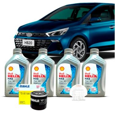 Imagem de Kit Troca de Oleo 5w30 e Filtro Hyundai HB20 1.6 16V 2022 A 2025