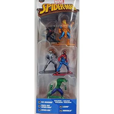 Imagem de JADA - Nano Steel - Marvel: Pack 1 (Spiderman, Symbiote Spiderman, Spider-Gwen, Vulture, Green Goblin)