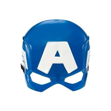 Imagem de Jazwares Marvel Captain America Mask - 3D Plastic Mask with Emblem and Elastic Strap Standard Blue