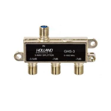 Imagem de Divisor De Cabo Coaxial 1X3 Blindado - Holland - Holand Eletronics Llc