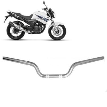 Imagem de Guidão Fazer 250 2012 2013 2014 2015 2016 17 Original Prata - MA Motos