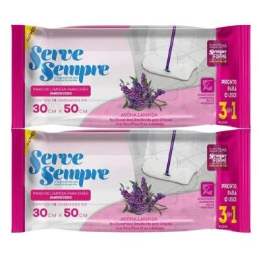 Imagem de Kit 2 Pano Umedecido Microfibra Limpeza Limpa Piso Multiuso AJJ-01 - S