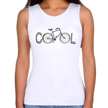 Imagem de Regata Feminina Bike Cool - Foca na Moda, Branco, GGG