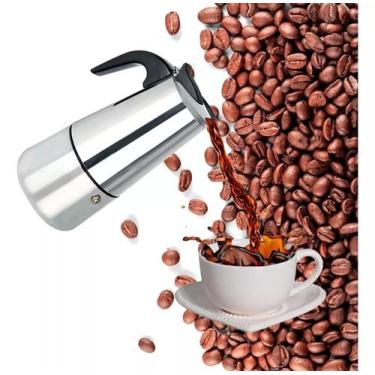 Imagem de Cafeteira Italiana Aço Inox 450ml - SHOPALTERNATIVO