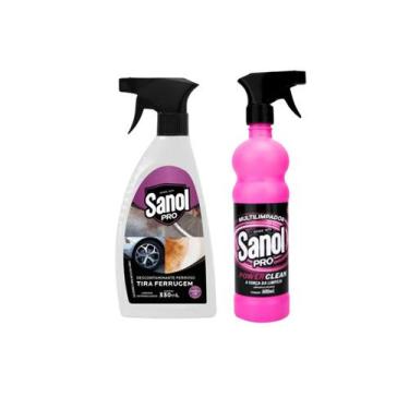 Imagem de Kit Multilimpador Power Clean + Tira Ferrugem Sanol Pro