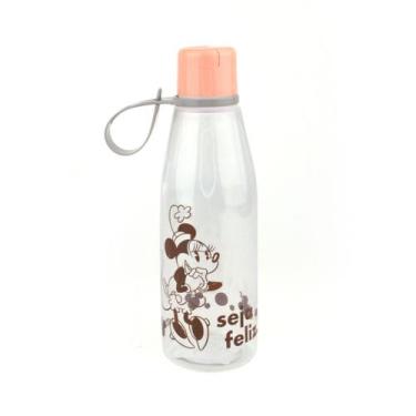 Imagem de Garrafinha Infantil de Plástico Com Tampa Abre Fácil 530ml Minnie - Pl