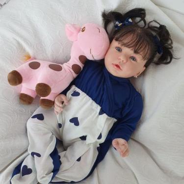 Imagem de Bebê Reborn Menina Realista Pronta Entrega + Bolsa - Mundo Azul E Rosa