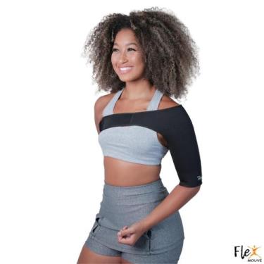 Imagem de Ombreira Suporte De Ombro Ajustavel BIlateral Neoprene Protetor Treino