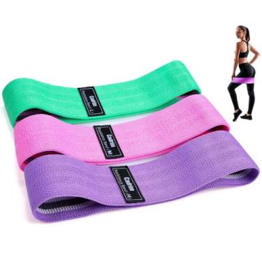 Imagem de Kit 3 Faixas Elásticas De Exercício Hip Resistance Bands - DESERT ECOM