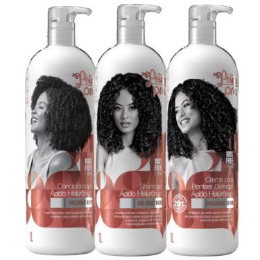Imagem de Kit Shampoo Condicionador E Creme De Pentear Soul Power Pro Acido Hial