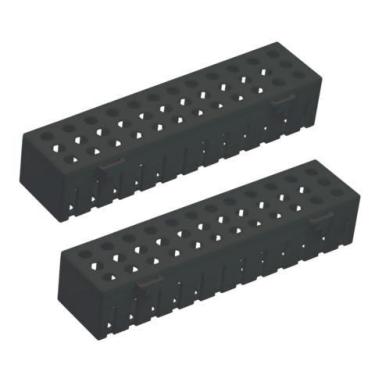 Imagem de Estojo para Esterilização Instrumentais em Autoclave Pequeno Preto com