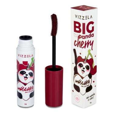 Imagem de Máscara De Cílios Vizzela - Big No Panda Cherry Bordô 5g