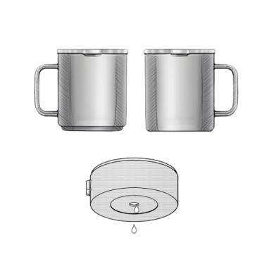 Imagem de Bshirmay Bota protetora compatível com YETI Rambler 283 g caneca/caneca empilhável antiderrapante capa de manga inferior protetor de silicone (YETI 293 g caneca manga preta *1)
