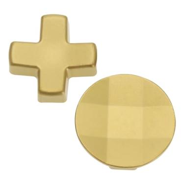 Imagem de ECSiNG 2 peças de metal D-Pads Paddles peças de reposição kits de almofadas direcionais compatíveis com Xbox One Elite Series 2 compatível com Xbox Elite 2 Core, ouro