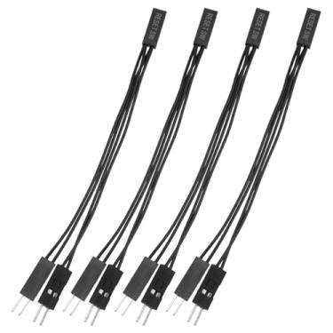 Imagem de Dsjnf Para placa-mãe de PC, interruptor de LED para reposição de fonte de alimentação HDD interruptor divisor Y de 2 pinos, fêmea única para macho duplo, 1 conjunto