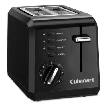 Imagem de Torradeira De Plástico Compacta De 2 Fatias Cuisinart Cpt-12 Cpt-122bk