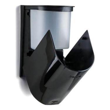 Imagem de Dispenser Saboneteira Mini Nobre Sabonete Alcool Gel C Resev Cor Preto