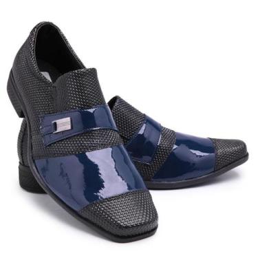 Imagem de Sapato Social Masculino Casual Oxford Forms Croco Mississipi Homem Mod