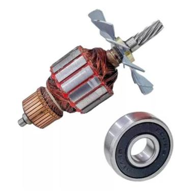 Imagem de Induzido + Rolamento P/ Serra Circular Bosch 1573 220v - Bolte