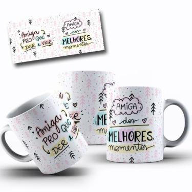 Imagem de Caneca Branca Amigas Amizades Mod.1 - Alabama Stamp