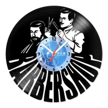Imagem de Relógio De Parede Disco Vinil Comercial - Barbearia 2 - VCM-008 - Mode