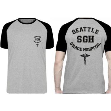 Imagem de Camiseta  Grey's Anatomy Seattle Grace Blusa Plus Size extra grande ad