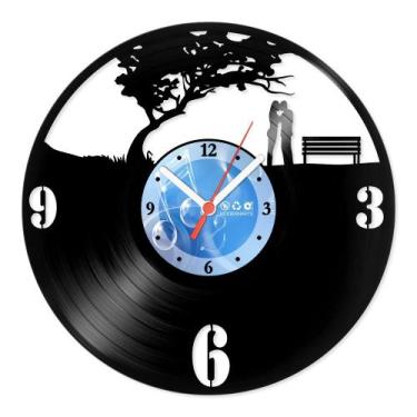 Imagem de Relógio De Parede Disco Vinil Diversos - Casal Namorando - VDI-010 - M