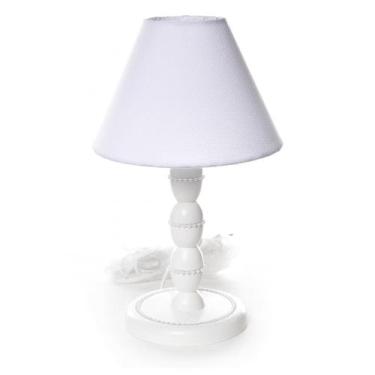 Imagem de Abajur Madeira Pérolas 2 Quarto Bebê Infantil Menina - Potinho de Mel