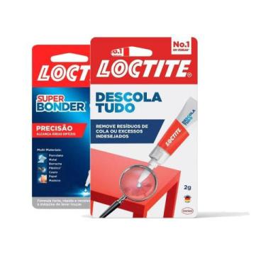 Imagem de Kit Super Bonde DescolaTudo 2g e Cola Adesiva Instantânea 5g - Loctite