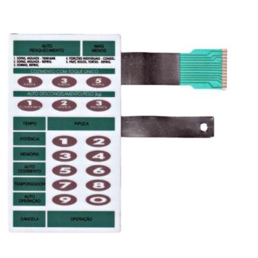 Imagem de Membrana teclado Para Microondas Consul Mu 30 Branca - TND