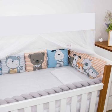 Imagem de Kit para Berço 10 Peças  Americano Baby Amor Turminha Animal