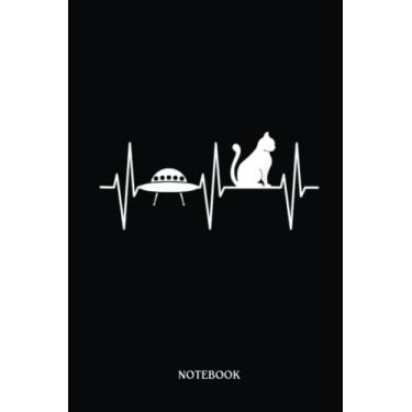 Imagem de Alien Notebook: Ufo I Love Cats Aliens Ufology Cat Lover Alien Lover | Alien Journal, Lined Journal Ufo, Ufo Journal, Lined Journal Alien, Size 6 X 9", 120 Pages.