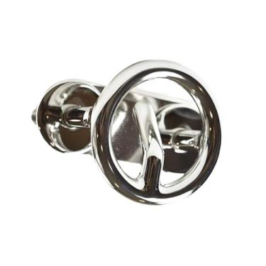 Imagem de MARINE CITY Ganchos de reboque de esqui de montagem – aço inoxidável 316, acabamento polido espelhado, resistente à corrosão – diâmetro do anel de 6,5 cm, para barcos, fuzileiros navais, iates