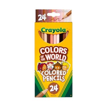 Imagem de Crayola Colored Pencils 24 Count, Colors of The World, Skin Tone Colored Pencils, 24, Multi
