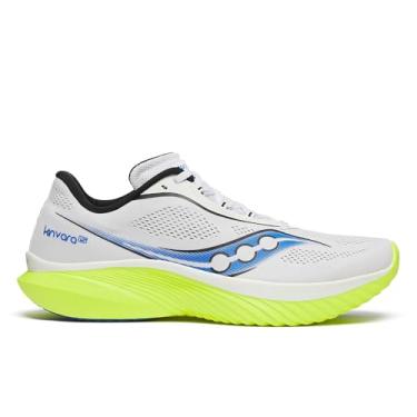 Imagem de Saucony Tênis feminino Kinvara 15, Branco/Citron, 43