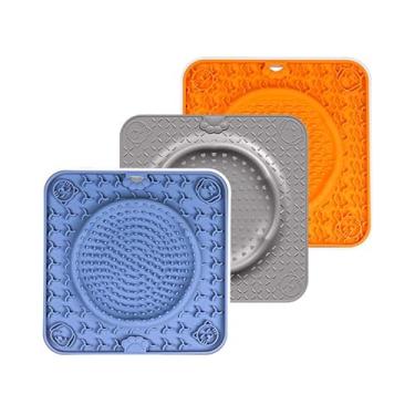 Imagem de Comedouro Interativo para Cães e Gatos, Brinquedo Alimentador para Pets, Tapete para Lamber, Alimentador Lento para Cães e Gatos.