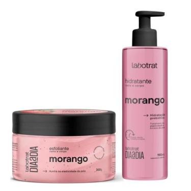 Imagem de Kit Hidratante 190ml + Esfoliante 300g Labotrat Morango Corpo e Rosto